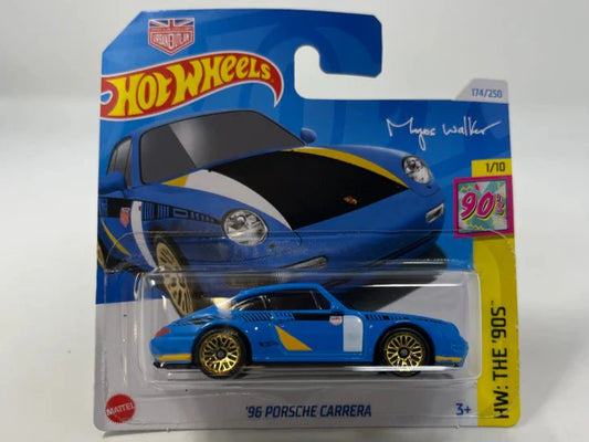 Hot Wheels 2024 Blue '96 Porsche 911 Carrera #174 Hot Wheels The 90s