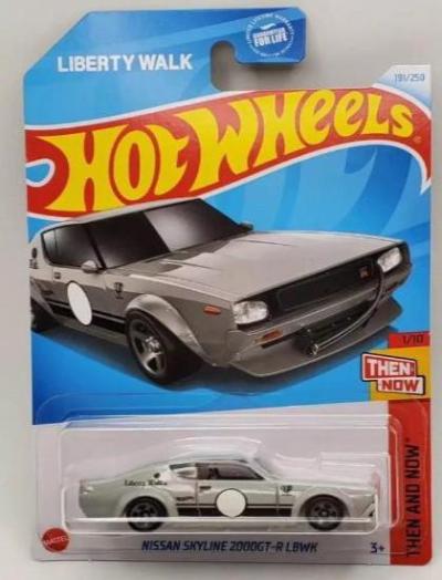 Hot Wheels 2024 Mainline K Case Then & Now Nissan Skyline 2000GT-R LBWK Gray 191